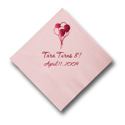 Balloons  Foil-Stamped Napkins