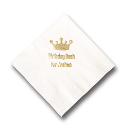 Crown Foil-Stamped Napkins