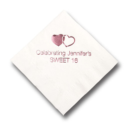 Foil-Stamped Napkins