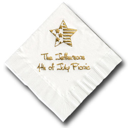 Star Foil-Stamped Napkins