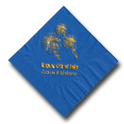 Fireworks Foil-Stamped Napkins