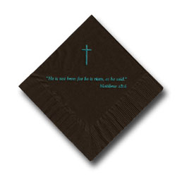 Cross Foil-Stamped Napkins