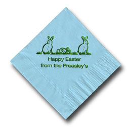 Bunny Foil-Stamped Napkins