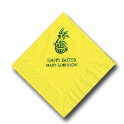 Bunny Foil-Stamped Napkins