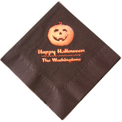 Pumpkin Foil-Stamped Napkins