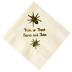 Spiders Foil-Stamped Napkins