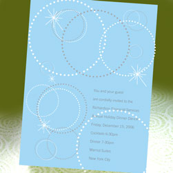 Modern Invitations - Light Blue