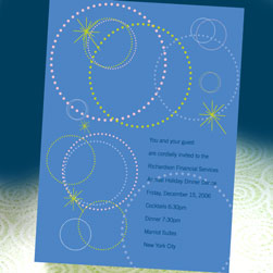Modern Invitations - Dark Blue