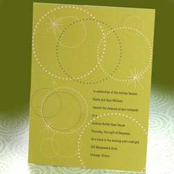Modern Invitations - Green