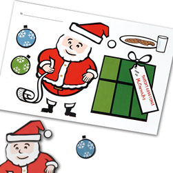 Santa Holiday Magnets