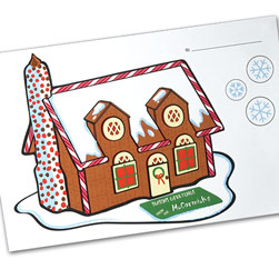 Gingerbread House Holiday Magnets