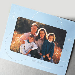 Blue Holiday Photo Magnets