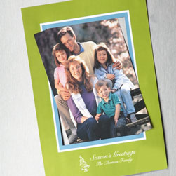 Green Holiday Photo Magnets
