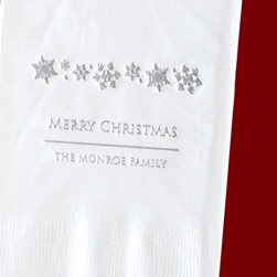 Fresh Snow Holiday Guest Towel
