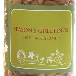 Seasons Greetings Holiday Labels