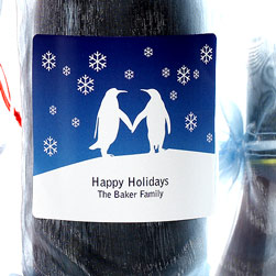 Penguins Holiday Labels