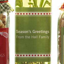 Holly Berries Holiday Labels