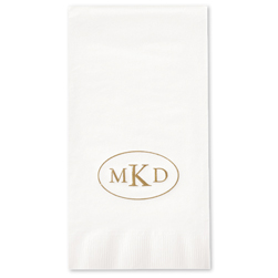 Circle Foil-Stamped Guest Towel