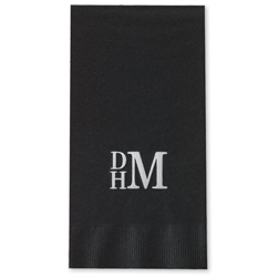 Stacked Monogram Guest Towel
