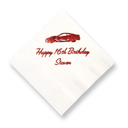 Racecar Foil-Stamped Napkins