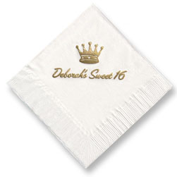Queen Crown Foil-Stamped Napkins