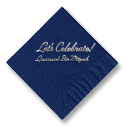 Bar Mitzvah Foil-Stamped Napkins