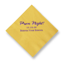Prom Night Foil-Stamped Napkins