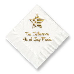 Star Foil-Stamped Napkins