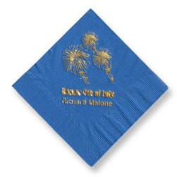 Fireworks Foil-Stamped Napkins