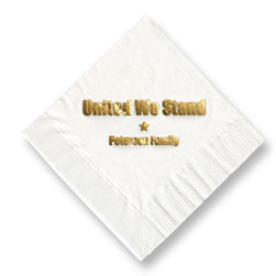 United We Stand Foil-Stamped Napkins