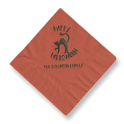 Cat Foil-Stamped Napkins
