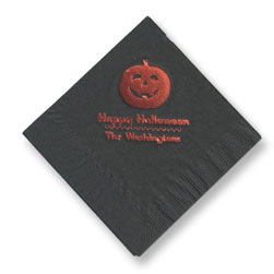 Pumpkin Foil-Stamped Napkins