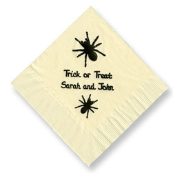 Spiders Foil-Stamped Napkins