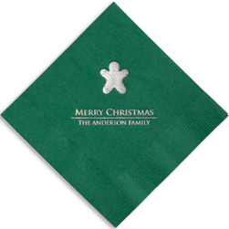 Gingerbread Man Holiday Napkins