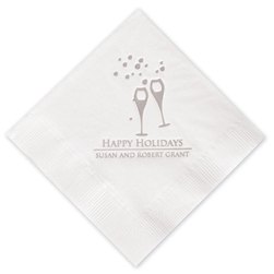 Champagne Holiday Napkins