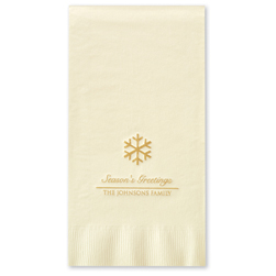 Snowflake Holiday Guest Towel