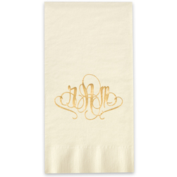Madrid Monogram Foil Stamped Guest Towels Madrid Monogram Foil Stamped Guest Towels