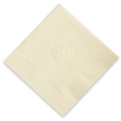 Heritage Monogram Embossed Napkins Heritage Monogram Embossed Napkins