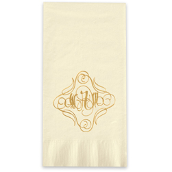 Heritage Monogram Foil Stamped Guest Towels Heritage Monogram Foil Stamped Guest Towels