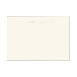 Embossed One-Line Card Embossed One-Line Card