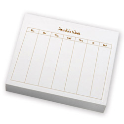 Organize by Week Slab