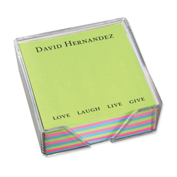 Tri-Color Memo Square Tri-Color Memo Square