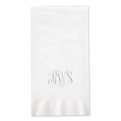 Foil Monogram Guest Towels