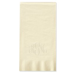Embossed Monogram Guest Towels