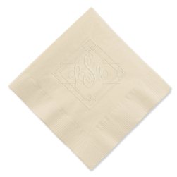 Granada Monogram Embossed Napkins Granada Monogram Embossed Napkins