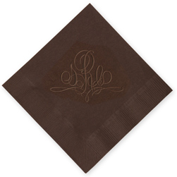 Paris Monogram Embossed Napkins Paris Monogram Embossed Napkins