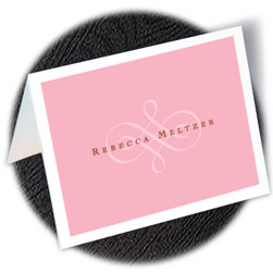 Pink Scroll  Delicate Notes