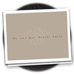 Brown Scroll Delicate Notes