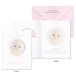 Little Princess Baby Announcement Cards Little Princess Baby Announcement Cards