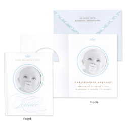 Little Prince Baby Boy Birth Announcement Cards Little Prince Baby Boy Birth Announcement Cards